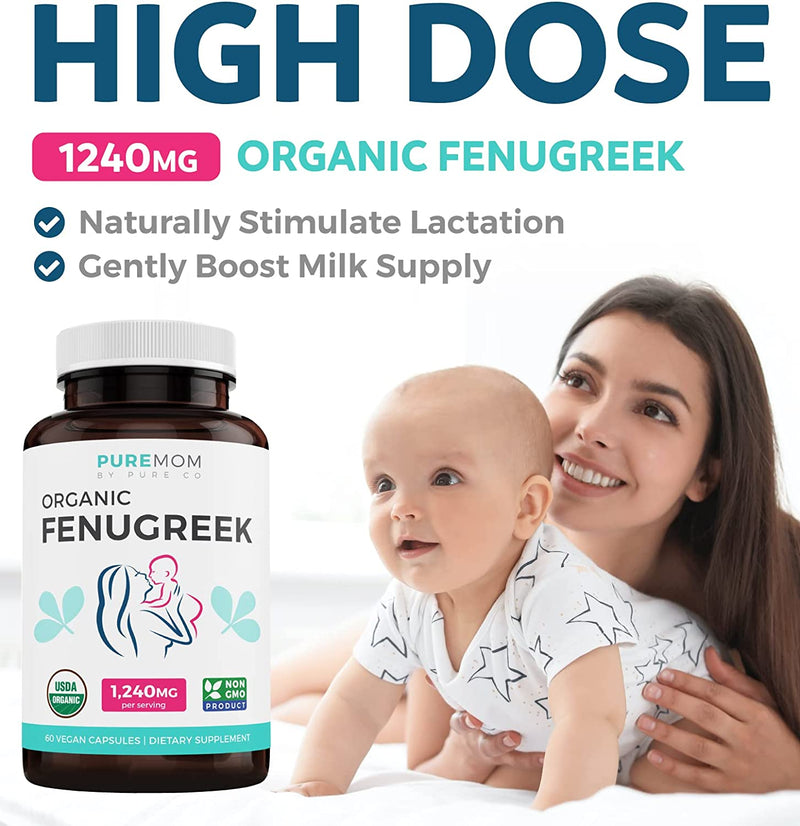 USDA Organic Fenugreek Capsules (Vegan)