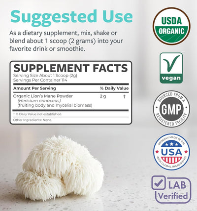 Organic Lion's Mane Powder thumbnail
