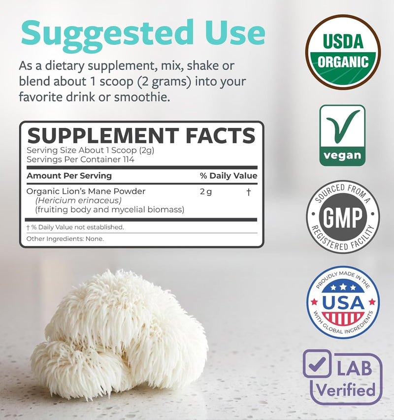 Organic Lion's Mane Powder