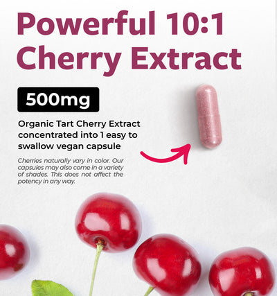 Organic Tart Cherry Capsules - 10:1 Extract thumbnail