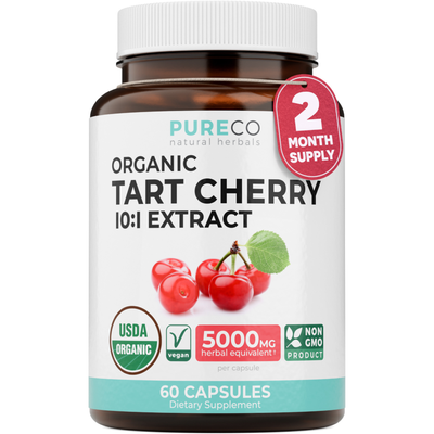 Organic Tart Cherry Capsules - 10:1 Extract thumbnail