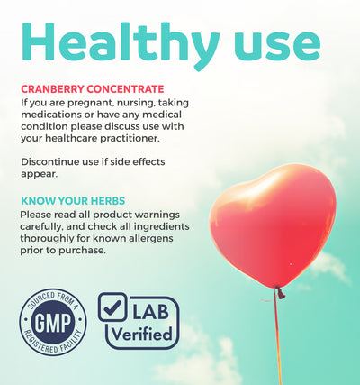 Pure Co Organic Cranberry Concentrate - 25,000mg of Fresh Cranberries (Equivalent) For Kidney Cleanse & Urinary Tract Health - UTI Support Vitamins - Fruit 50:1 Extract Supplement - 60 Vegan Capsules No Pills thumbnail