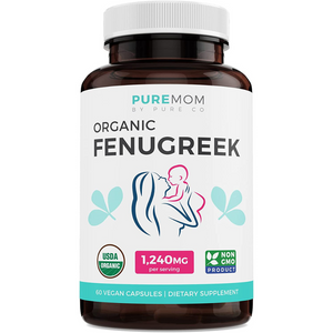 Front of bottle of Organic Fenugreek