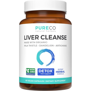 Front of bottle of Organic Liver Cleanse