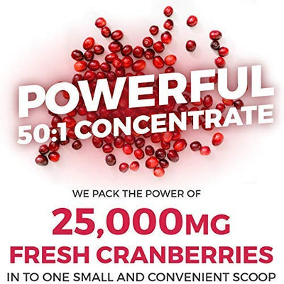 Powerful 50:1 concentrate. 500mg of our cranberry extract equals 25,000mg of fresh cranberry's.  thumbnail